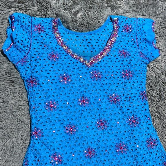 🥰🥰Eyelet, Embroidered, Handmade Tunic Dress🥰🥰 - Picture 2 of 15